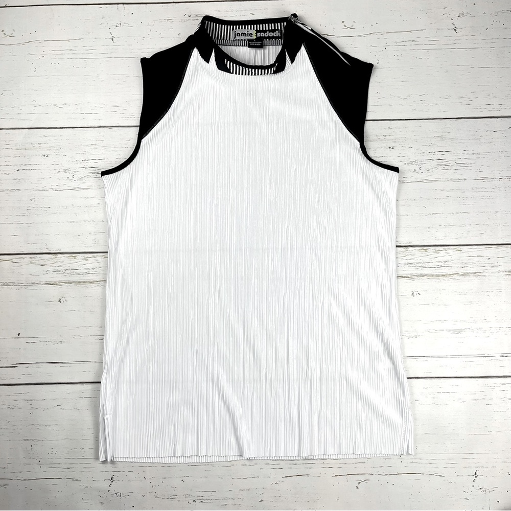 Jamie Sadock Crinkle Golf Top L